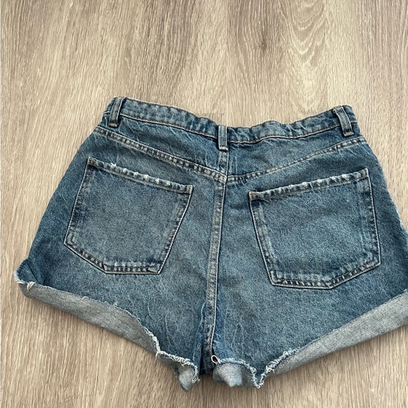 ZARA high waisted denim shorts 8 - Picture 2 of 4